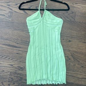 Y2K halter mini dress